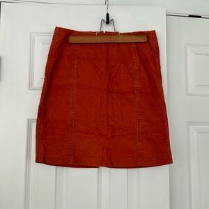 Garnet hill corduroy skirt